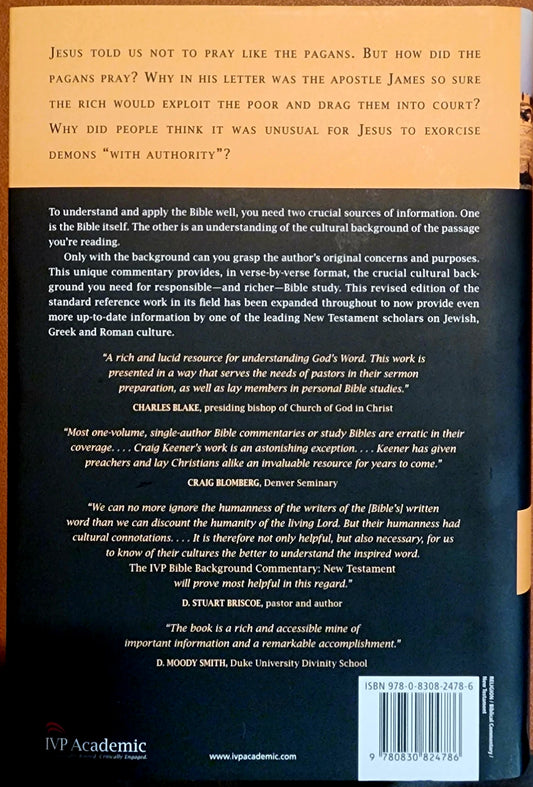 The IVP Bible Background Commentary New Testament by Craig S Keener